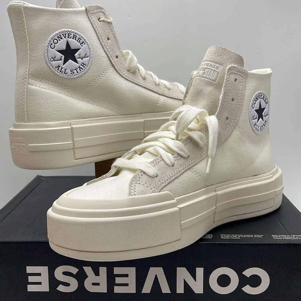 Converse WMNS CTAS CRUISE HI EGRET/EGRET/EGRET A04688C Platforms Sneakers